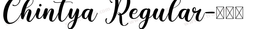 Chintya Regular字体转换